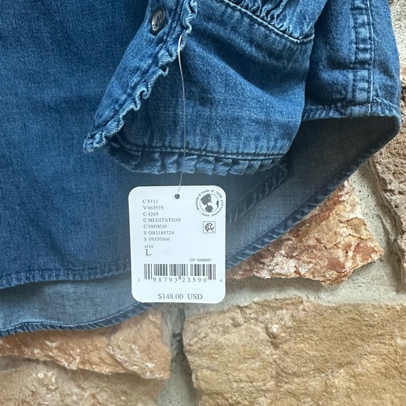 We The Free Dream Denim Henley - Picture 5 of 5